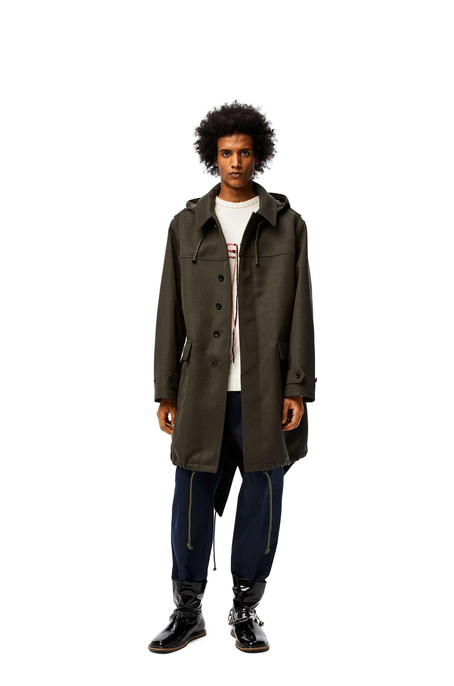 Long parka in wool - 3