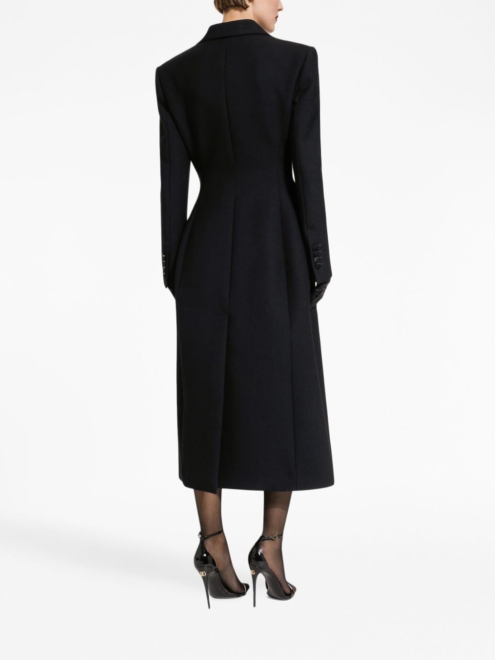 double-breasted long coat - 4