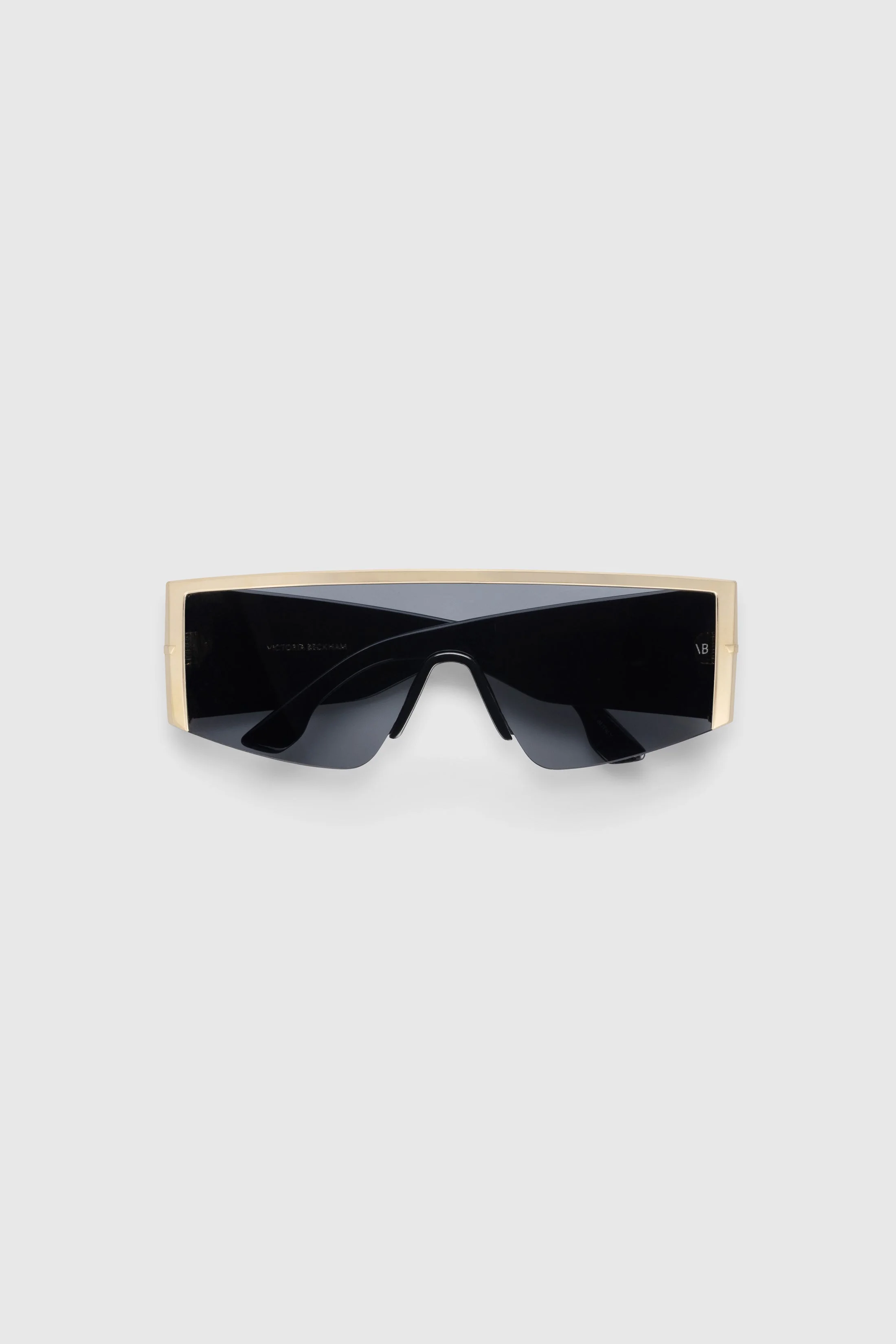 Oversized Mask Frame In Gold Black - 1