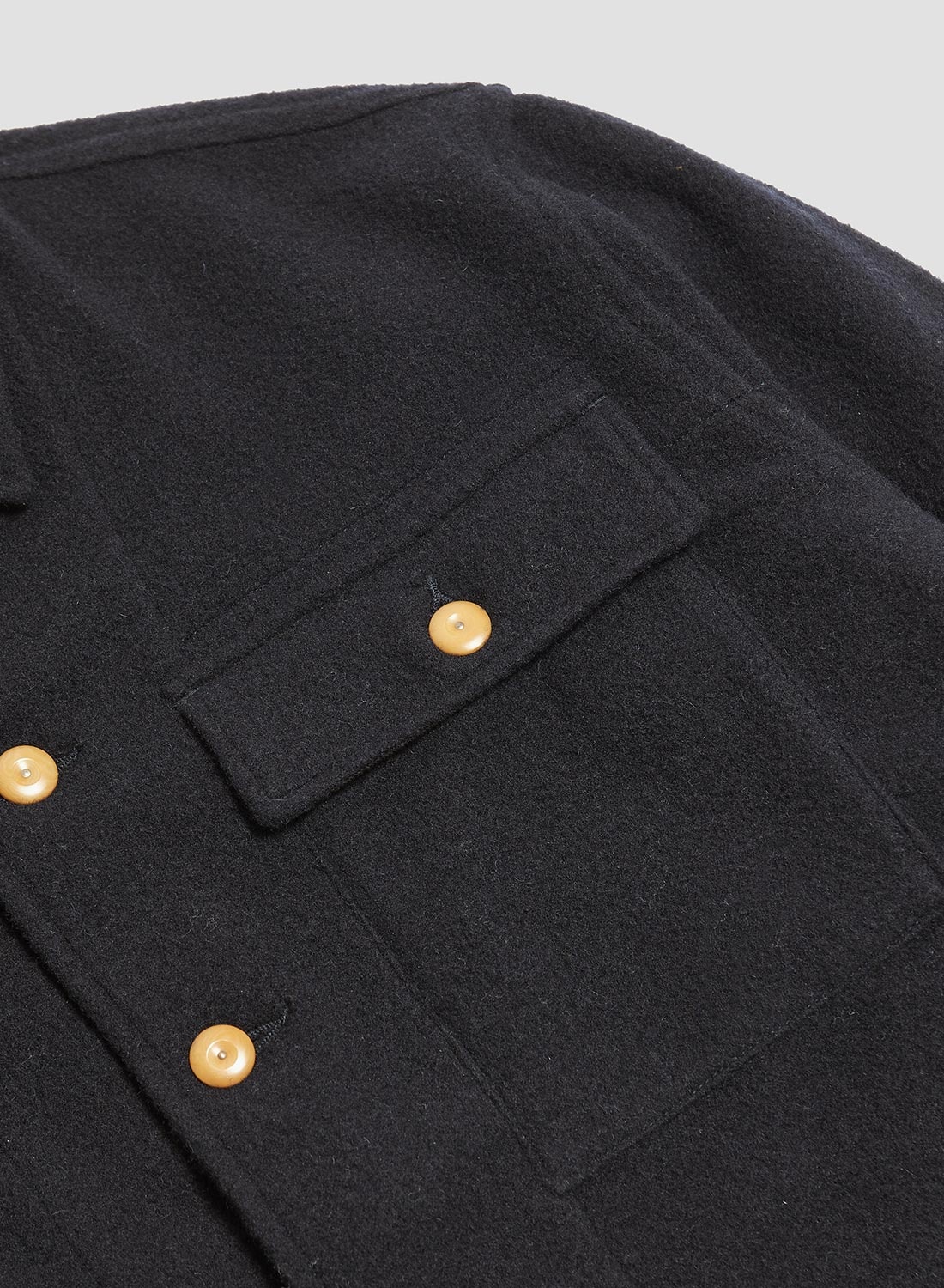 French Work Short Jacket in Dark Navy - 4