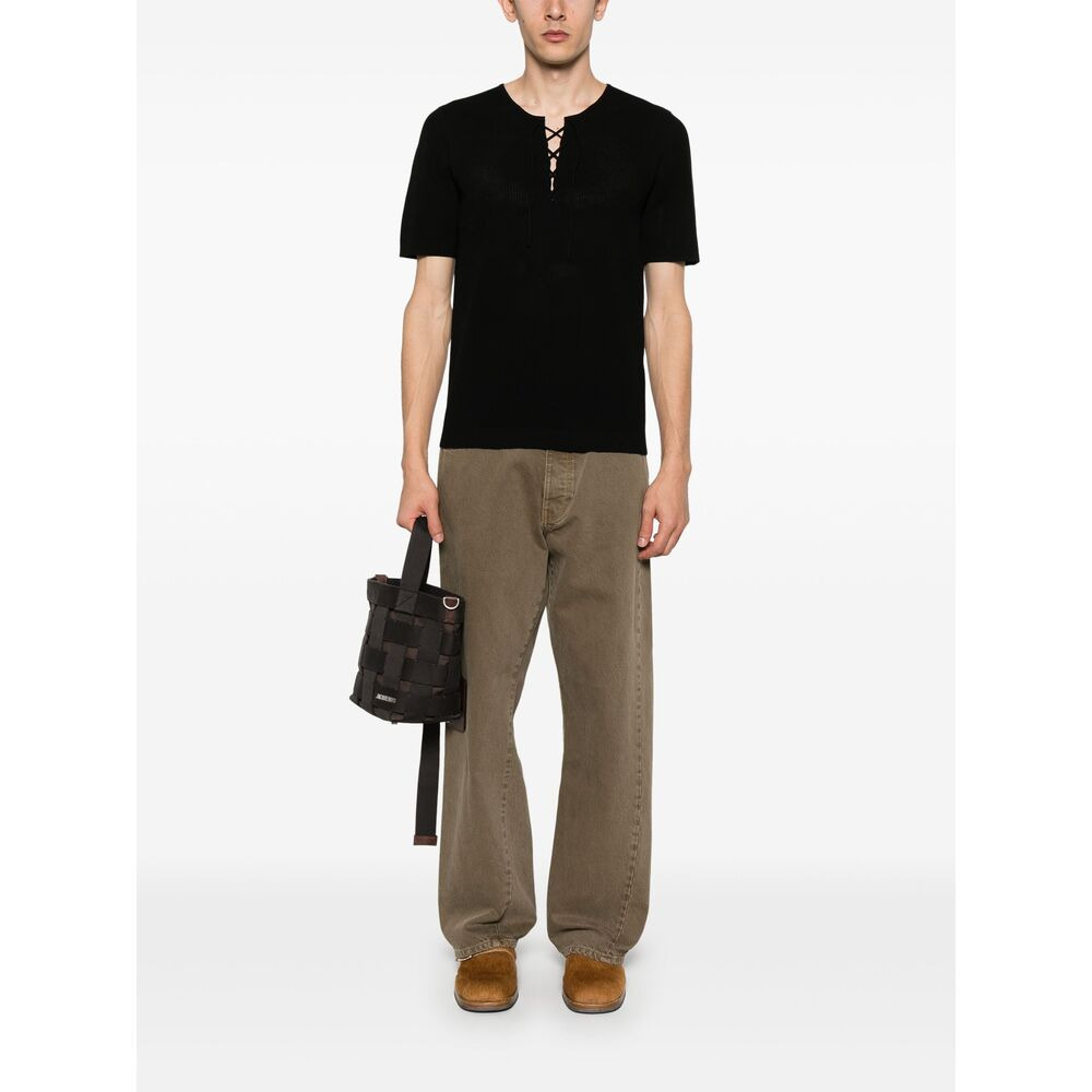 Dries Van Noten Black T-Shirts & Vests - T-Shirts Men - 2