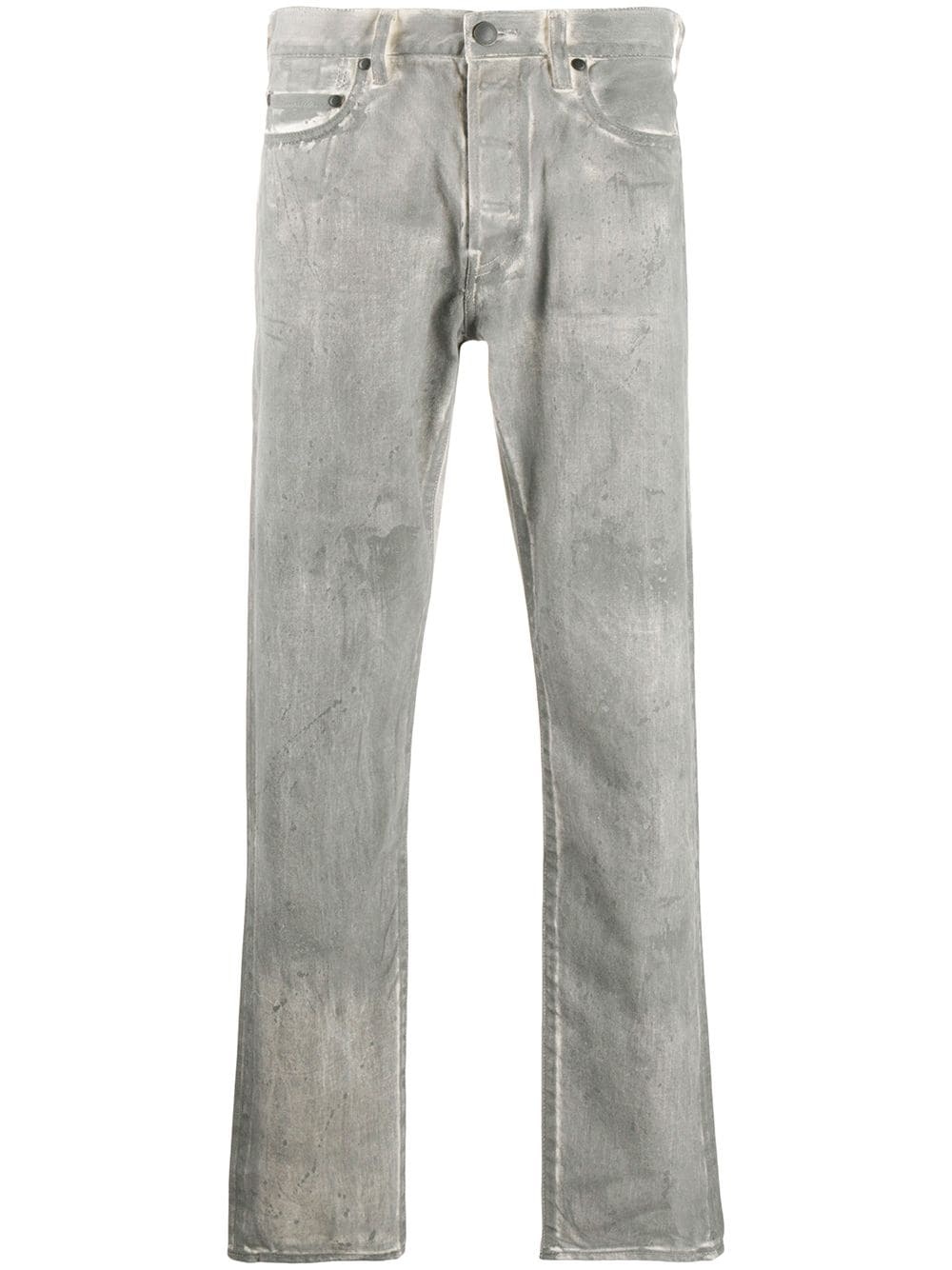 coated denim jeans - 1