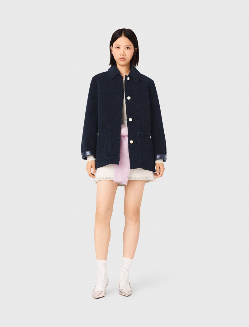 maje Reversible faux shearling outlook