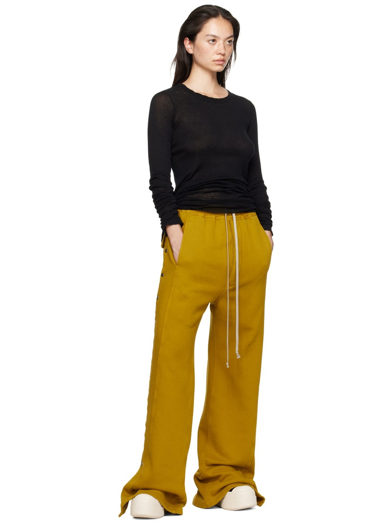 Rick Owens DRKSHDW Yellow Porterville Pusher Lounge Pants outlook