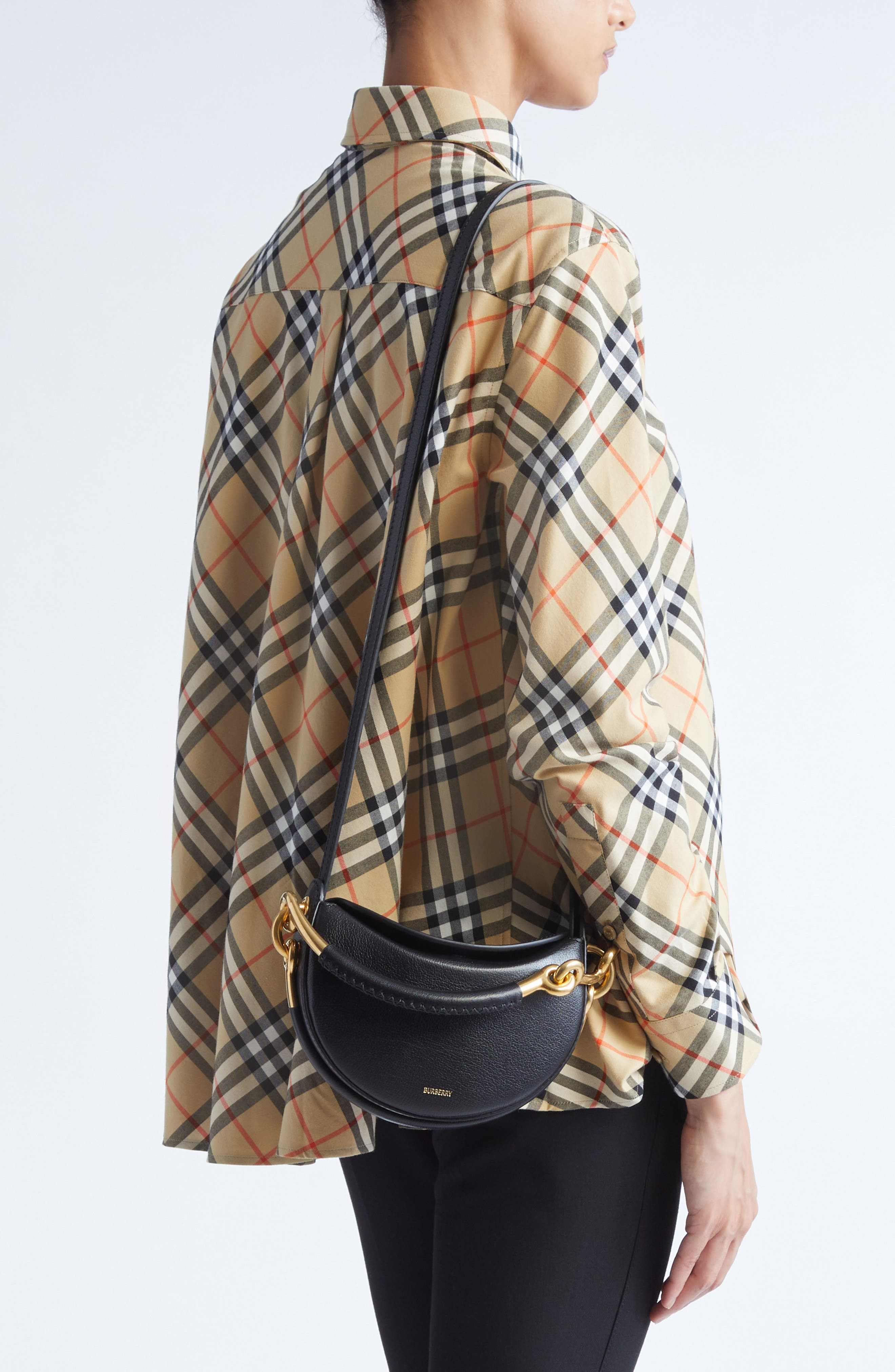 burberry Bridle Logo Leather Crossbody Bag in Black at Nordstrom - 2