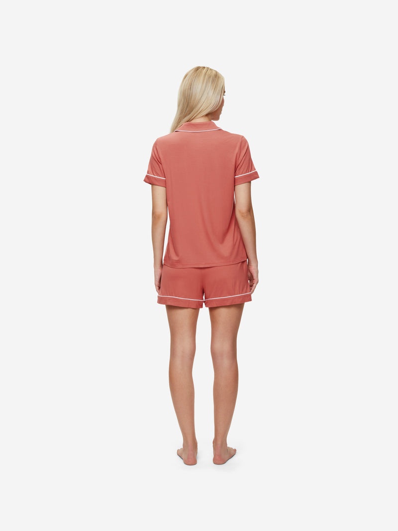 Women's Short Pyjamas Lara Micro Modal Stretch Soft Cedar - 4