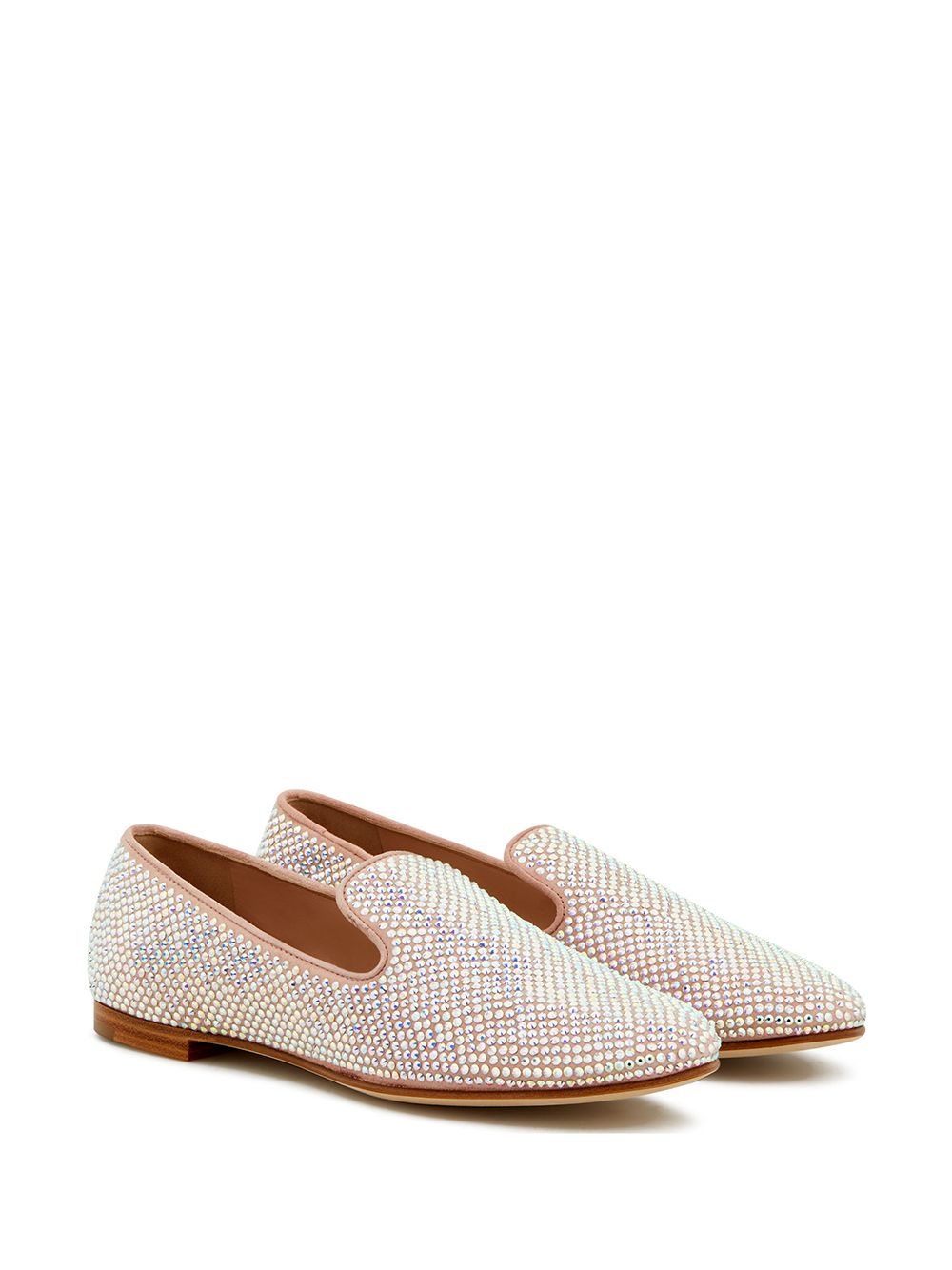 Lindy crystal embellished loafers - 2