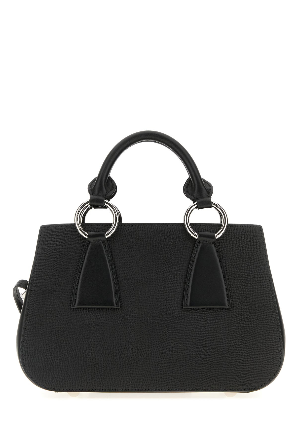 Black leather handbag - 3