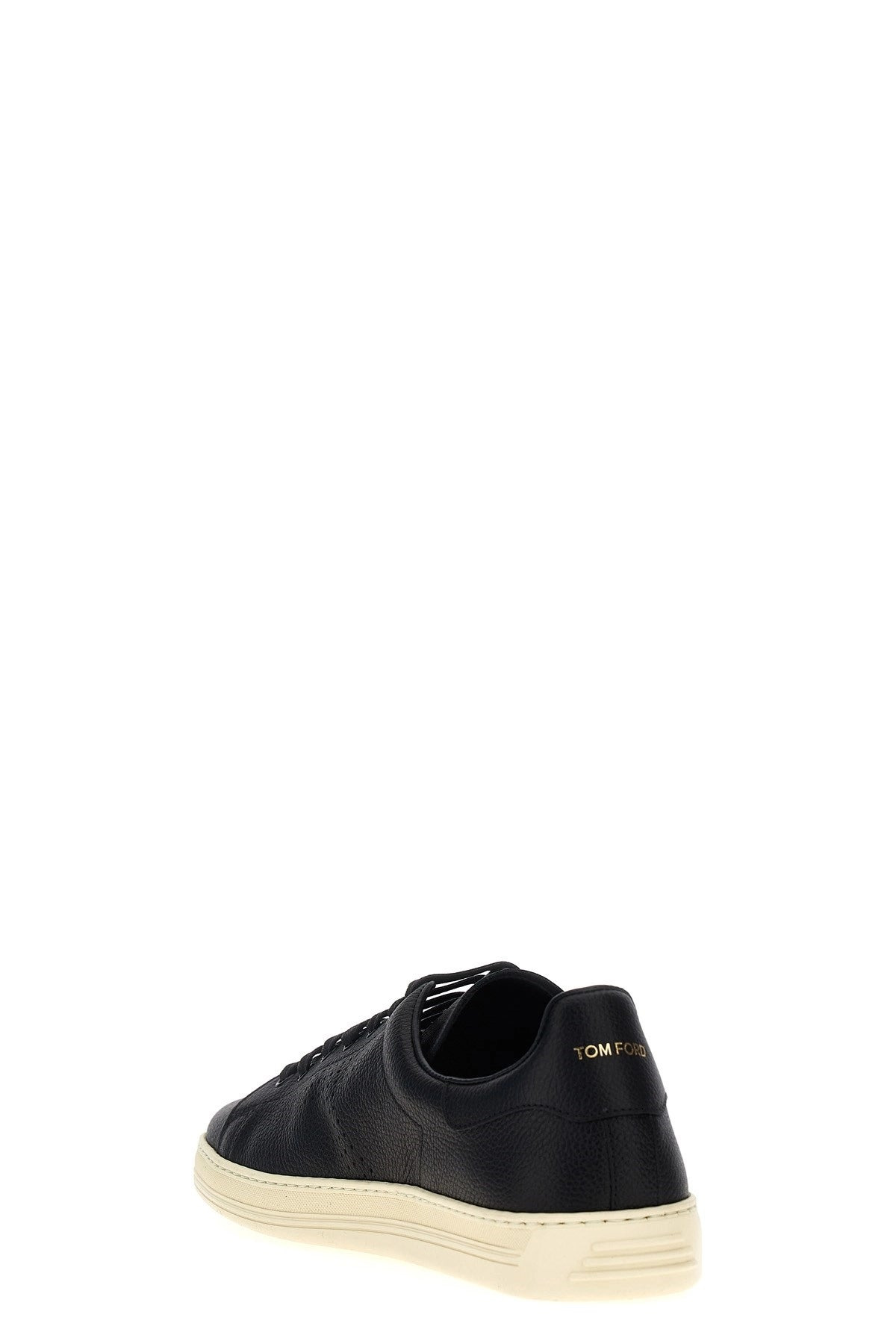 Tom Ford Men Logo Leather Sneakers - 3