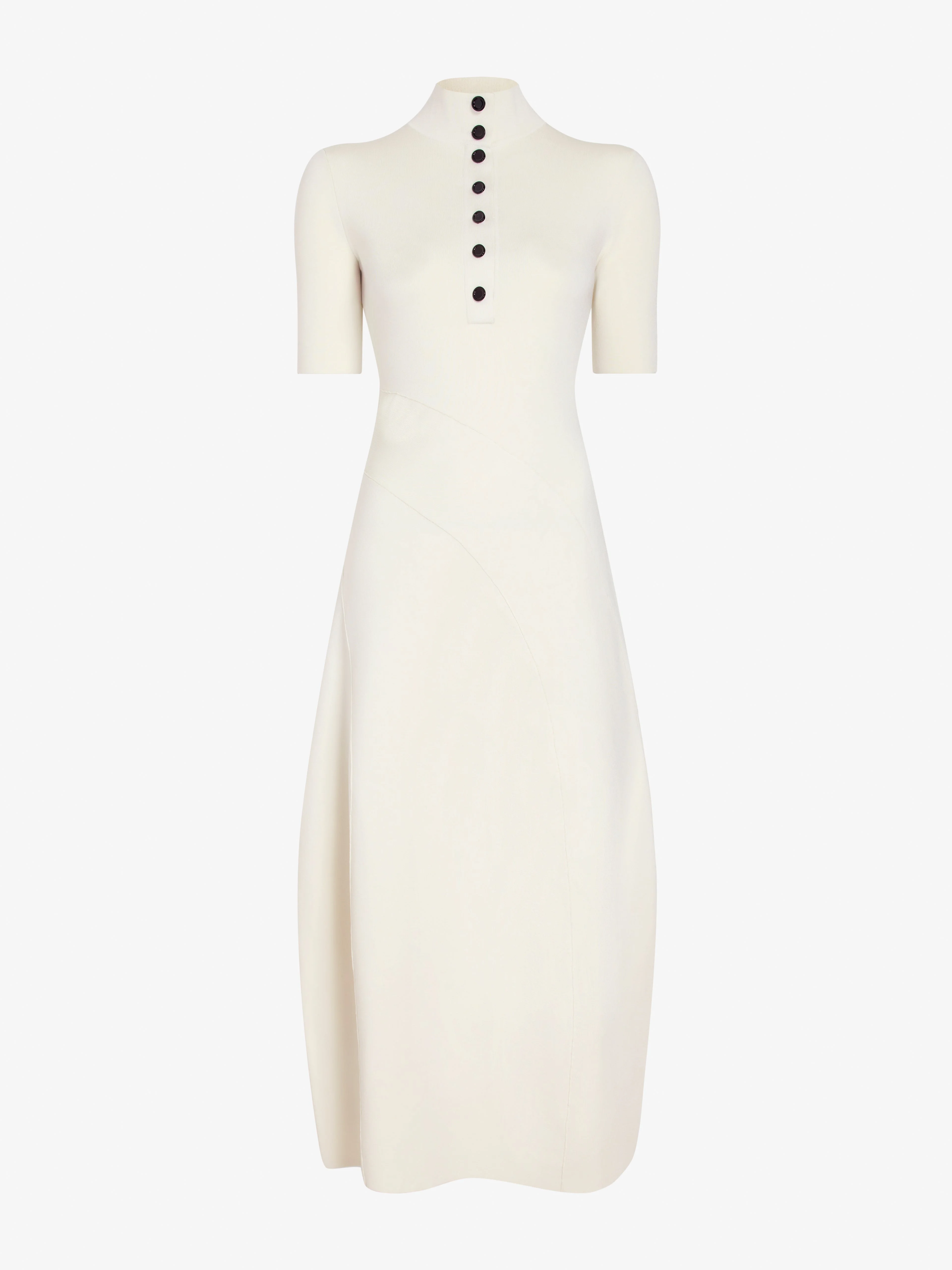 Mathilde Dress in Compact Stretch Viscose - 1