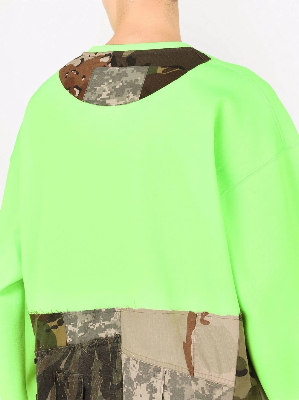 camouflage panelled sweatshirt - 5