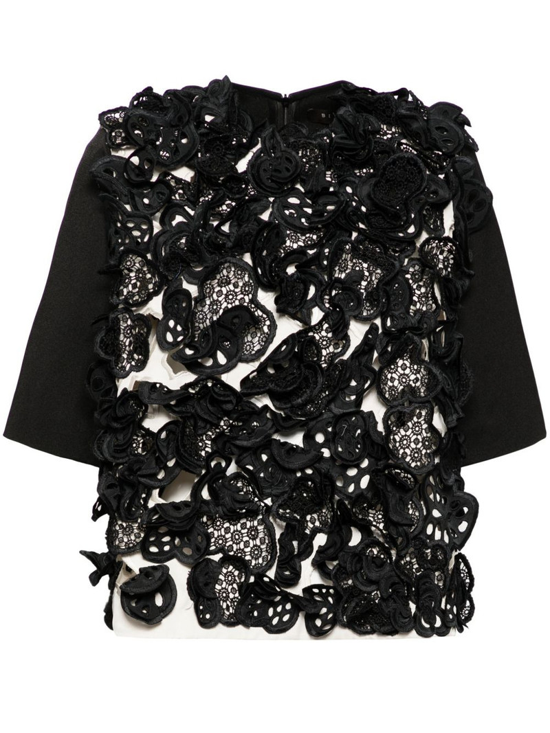 floral guipure lace blouse 1
