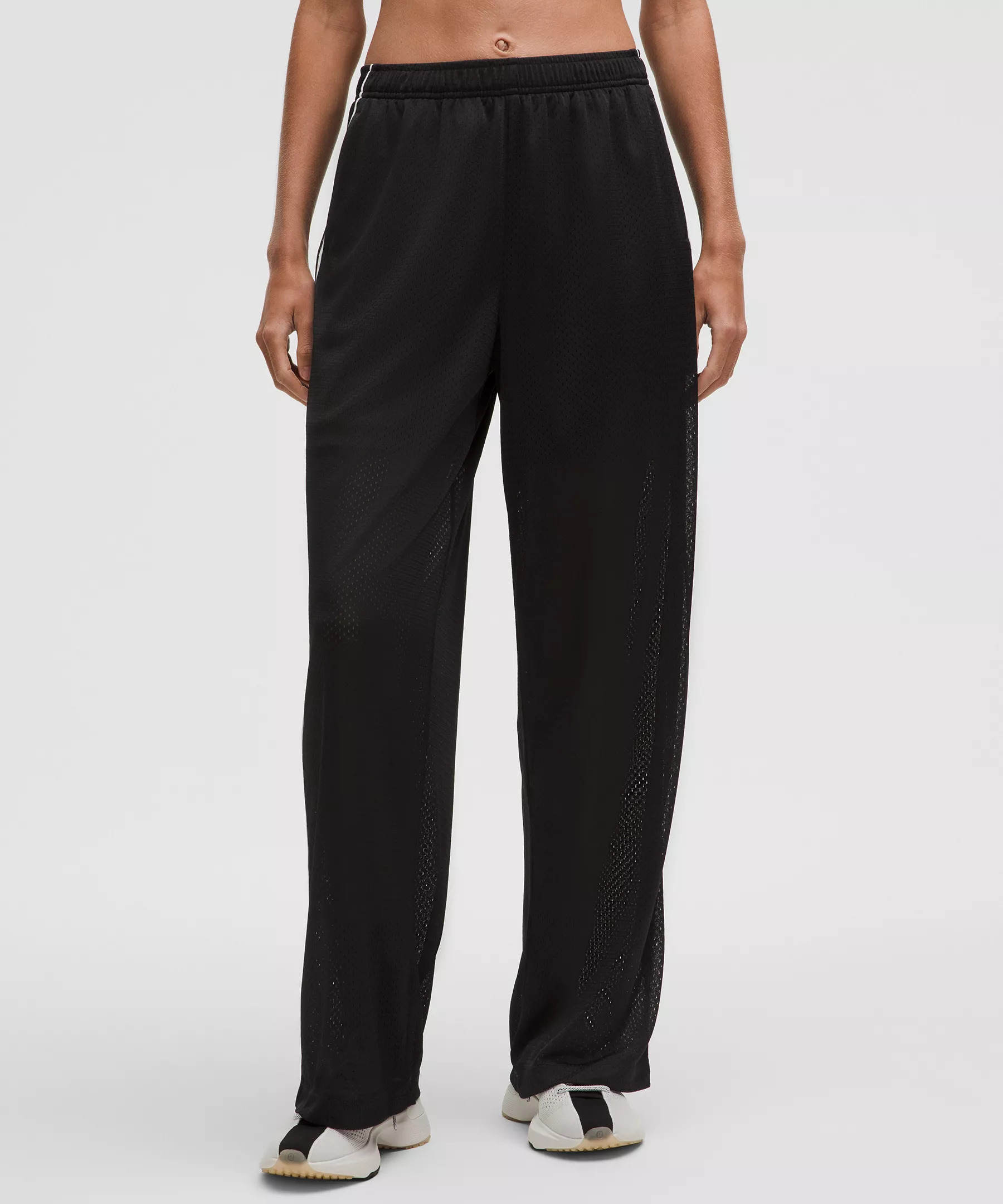 Mesh High-Rise Wide-Leg Training Pant - 2