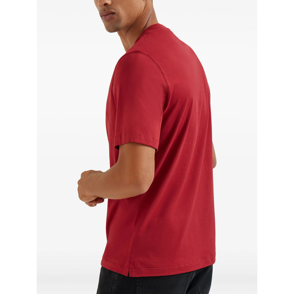 Brunello Cucinelli Red T-Shirts & Vests - T-Shirts Men - 2
