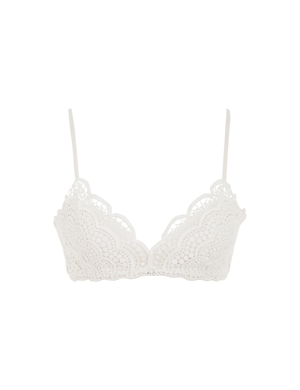 Natura linen bra top in white - Zimmermann