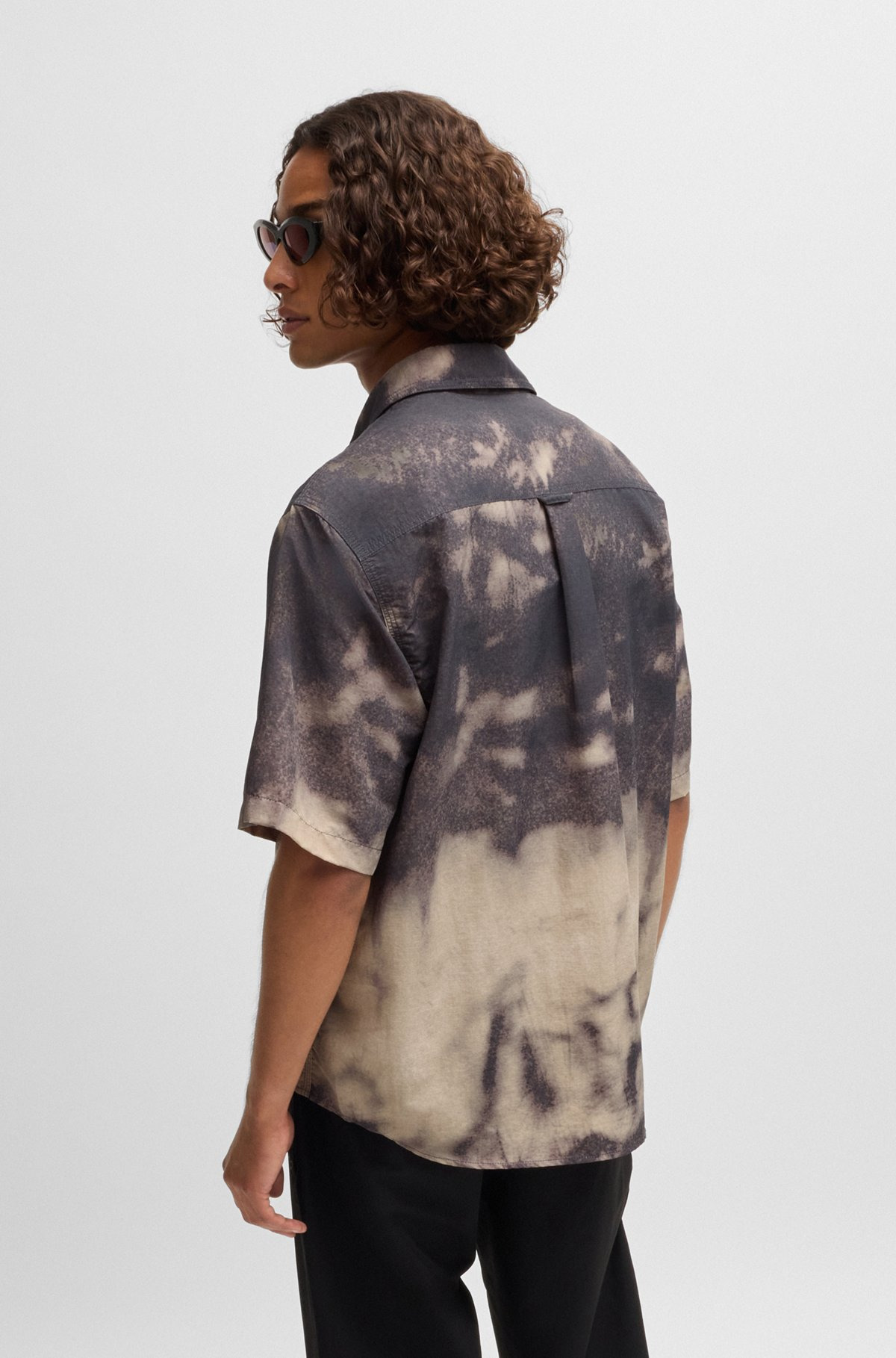 OVERSIZE-FIT SHIRT WITH TIE-DYE PRINT - 5