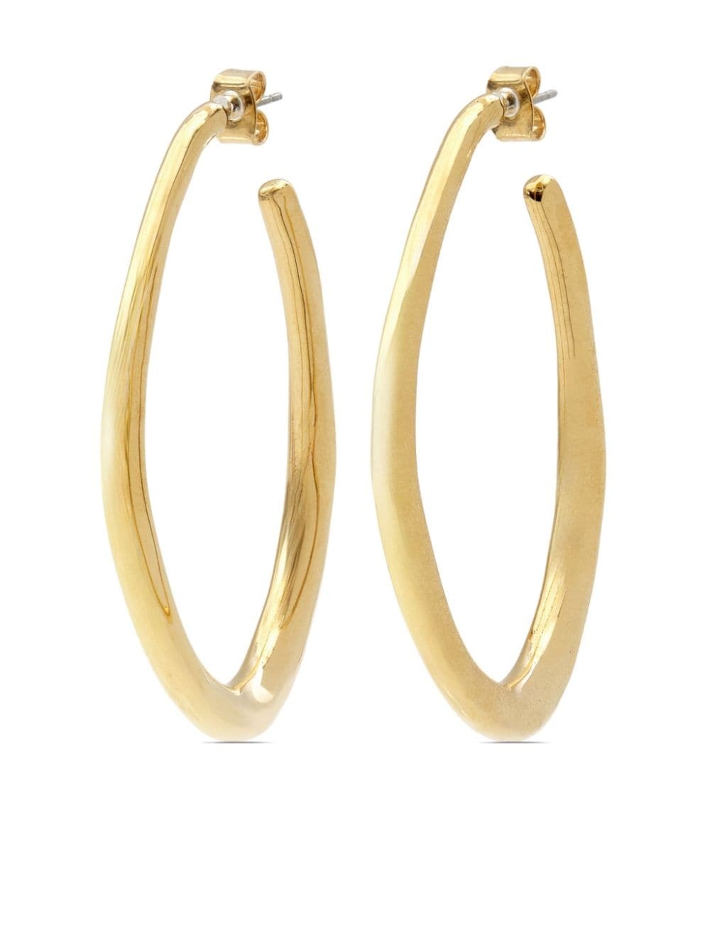 Pleasant sculpted-hoop earrings - 1