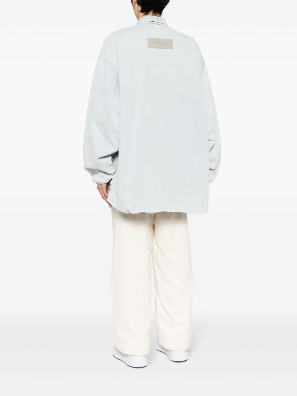 Filled denim shirt jacket - 4