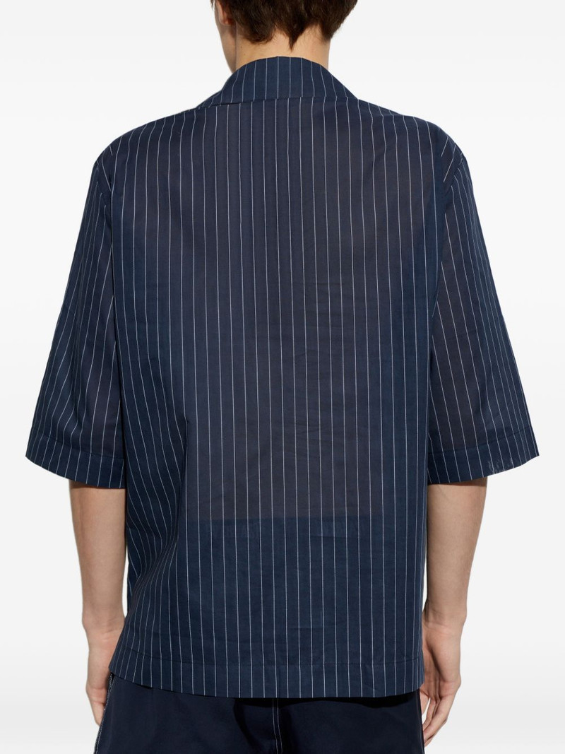 pinstripe v-neck T-shirt 3