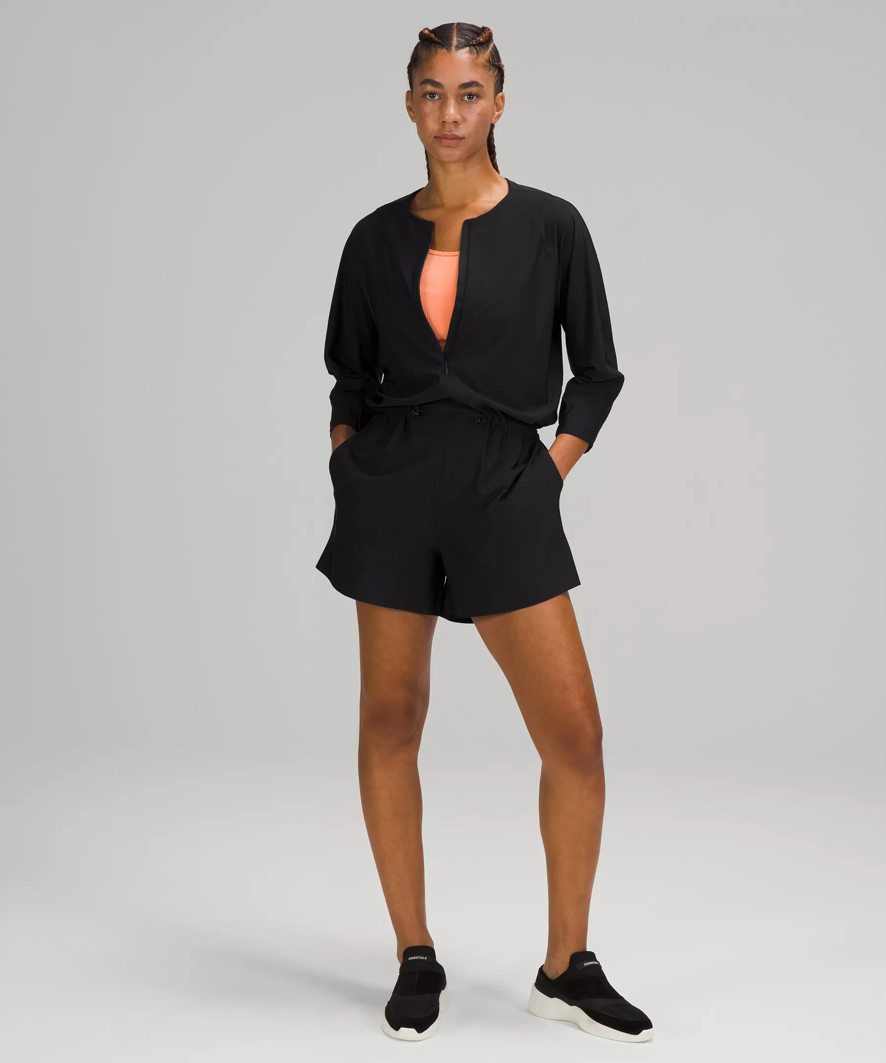 High Neck UVP Zippered Romper - 1