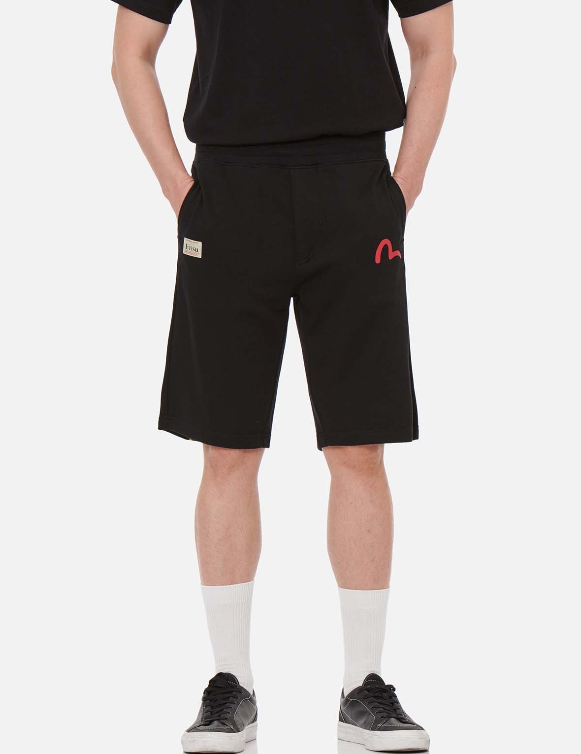DARUMA DAICOCK PRINT SWEAT SHORTS - 4