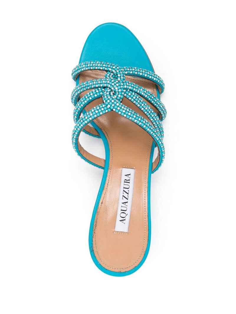 60mm crystal-embellished leather mules 4