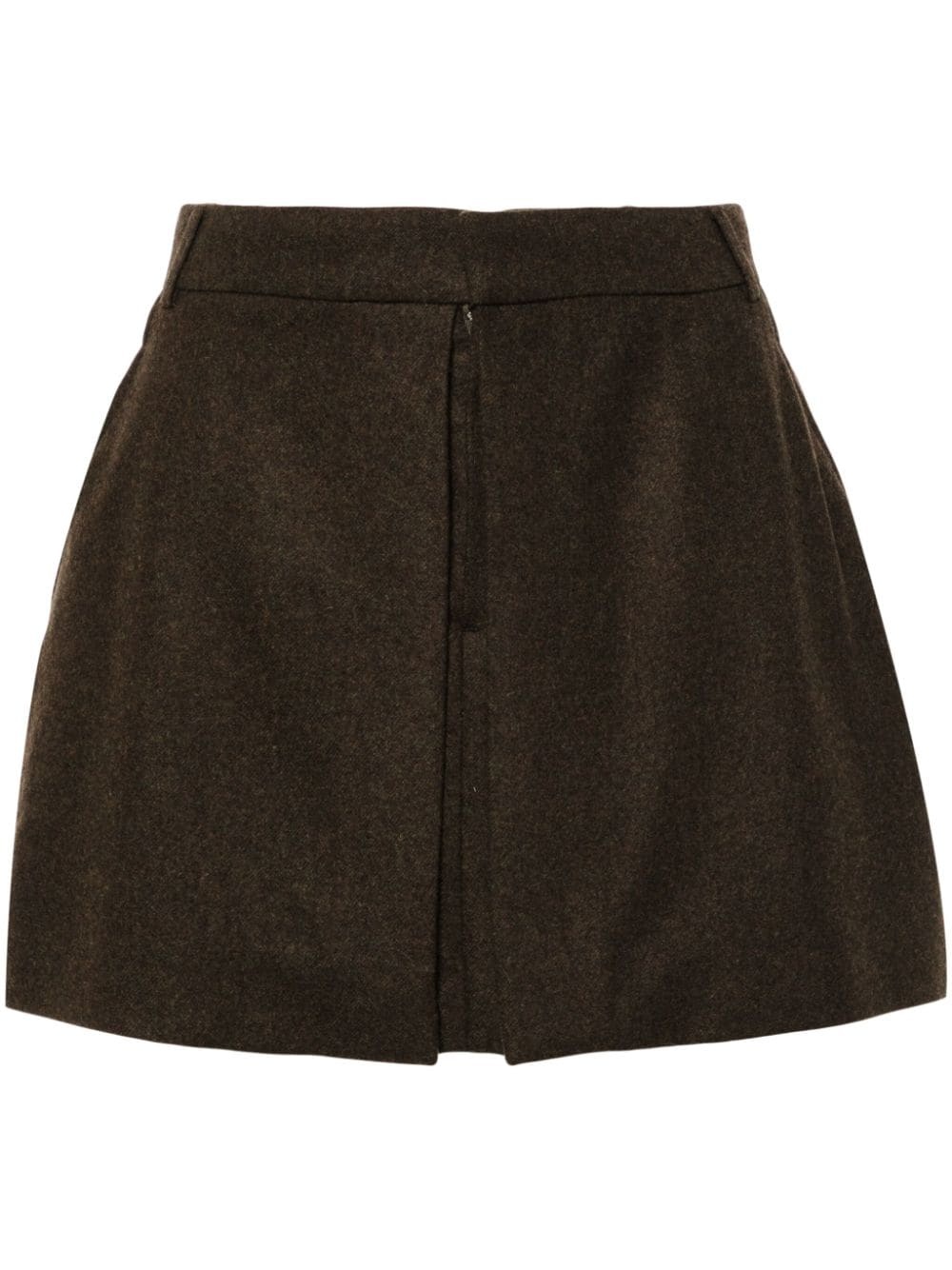 virgin wool mini skirt - 1