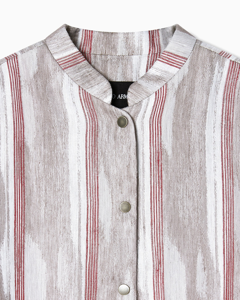 JACQUARD LINEN AND VISCOSE JACKET 5