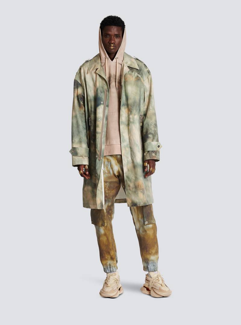 Balmain Hoodie in eco-responsible cotton with Balmain Paris desert logo print outlook