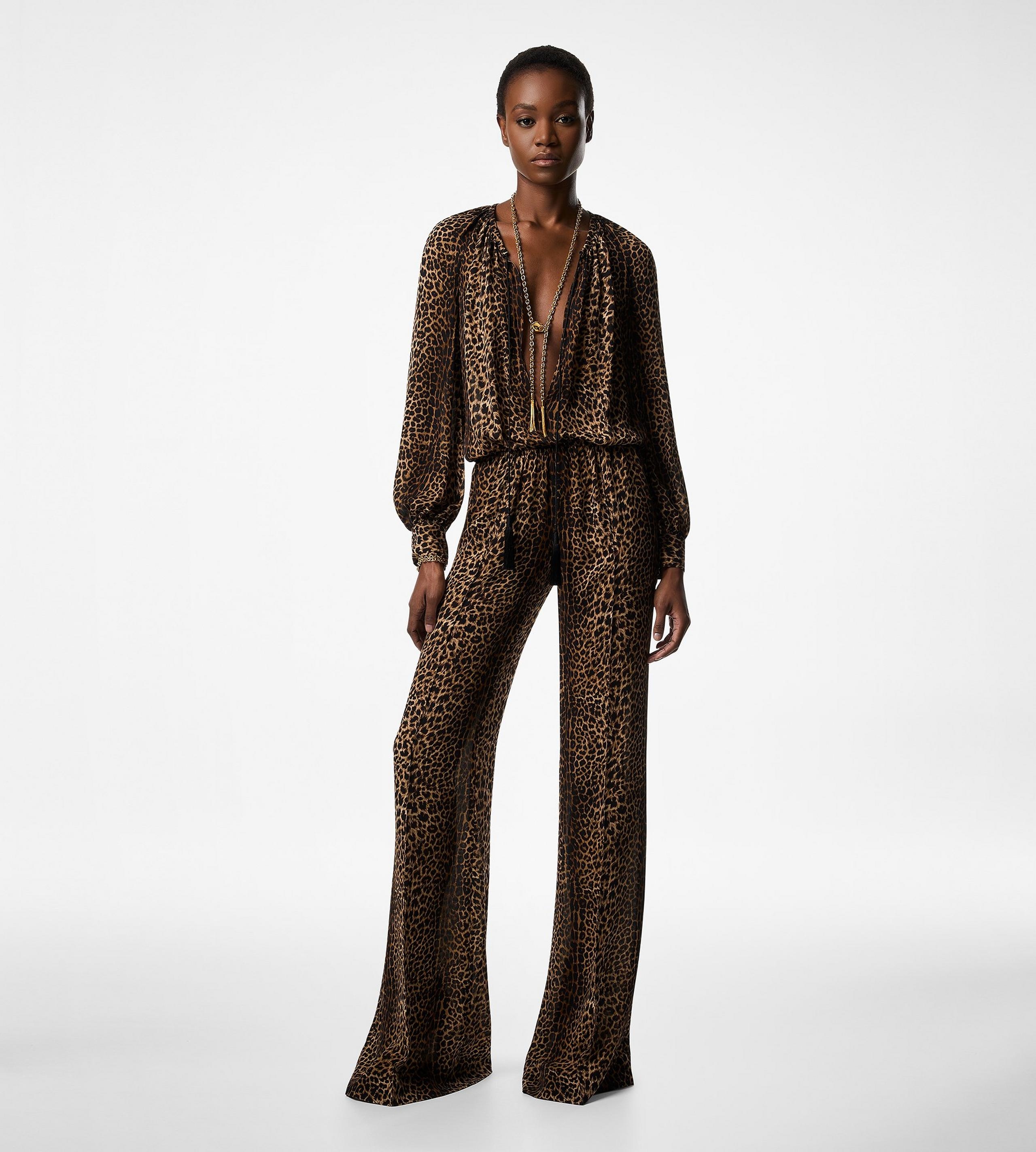 LONG SLEEVE GATHERED JUMPSUIT - 3