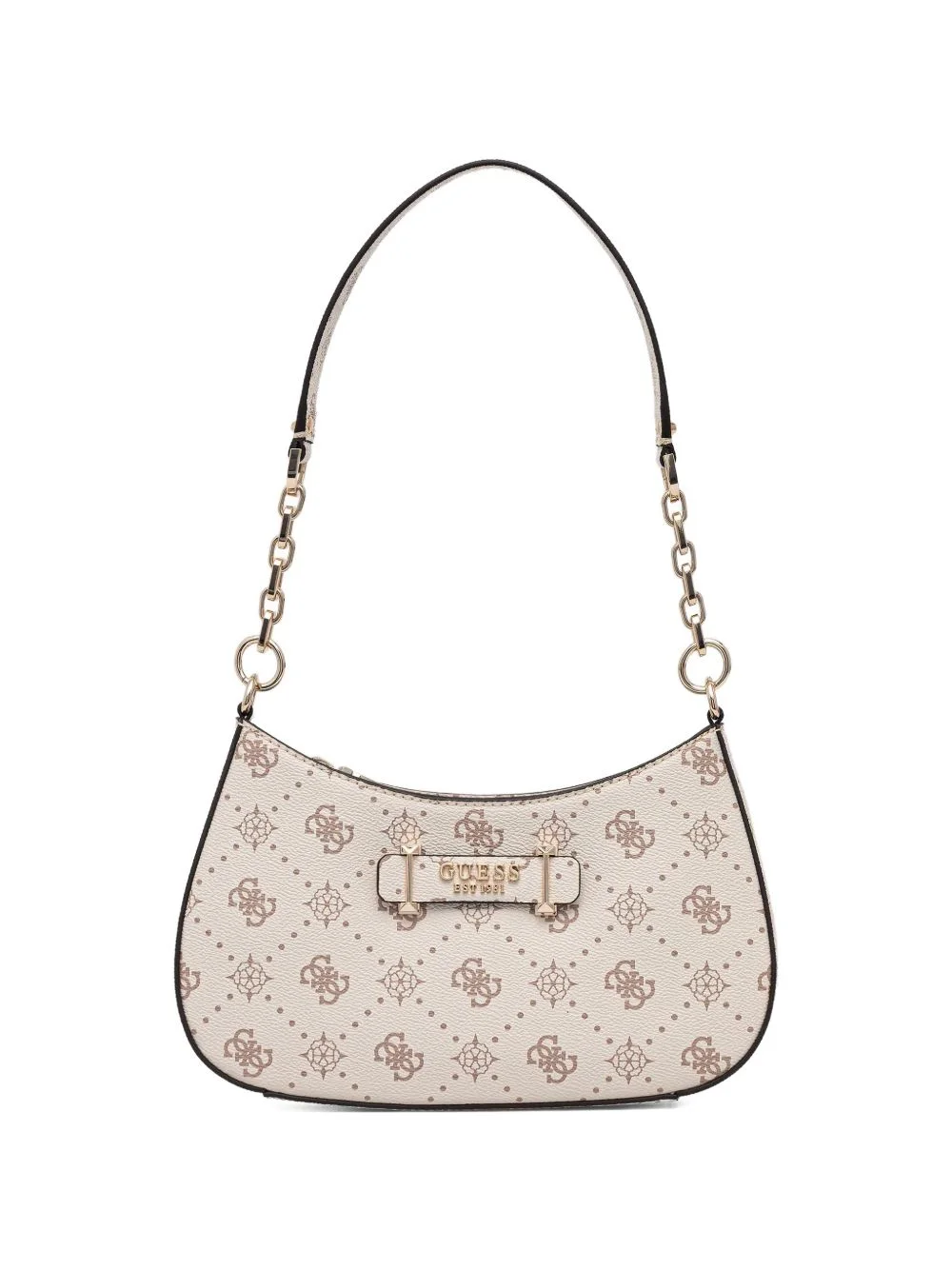 monogram chain shoulder bag - 1