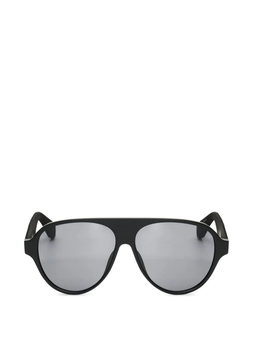 pilot-frame logo-print sunglasses - 1