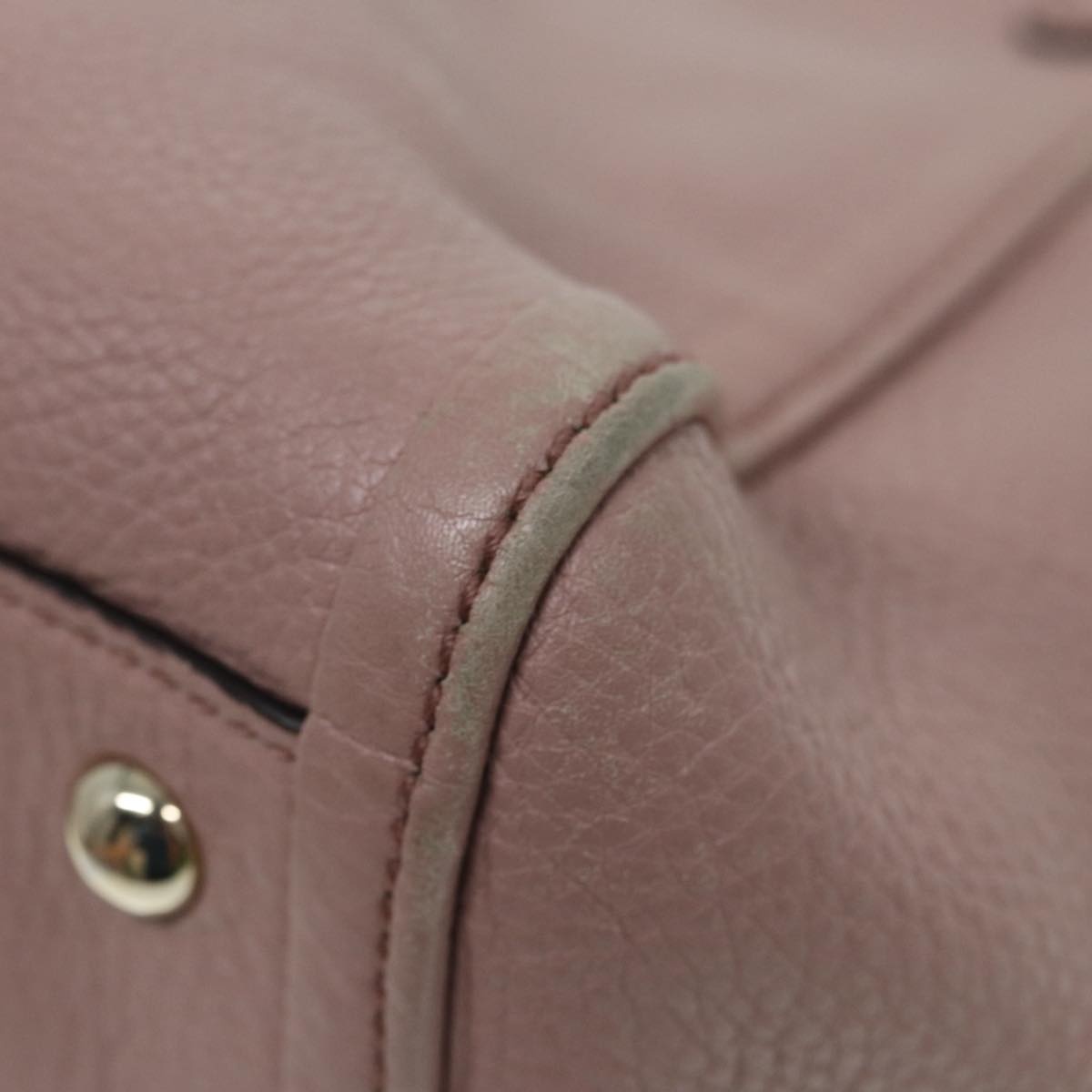 GUCCI Soho Hand Bag Leather Gold Pink - 16