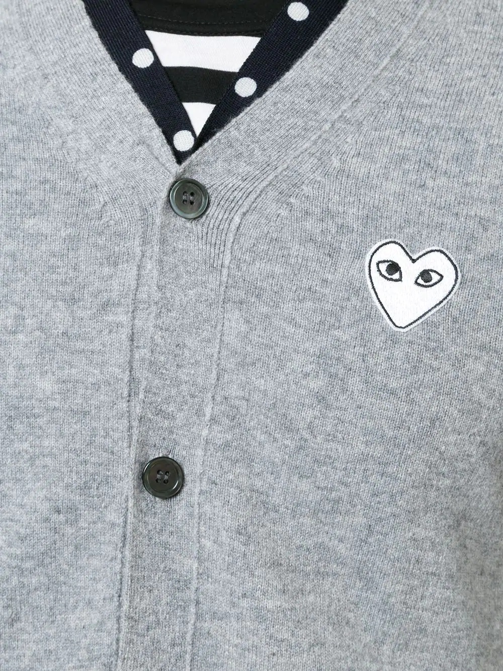 logo badge cardigan - 5