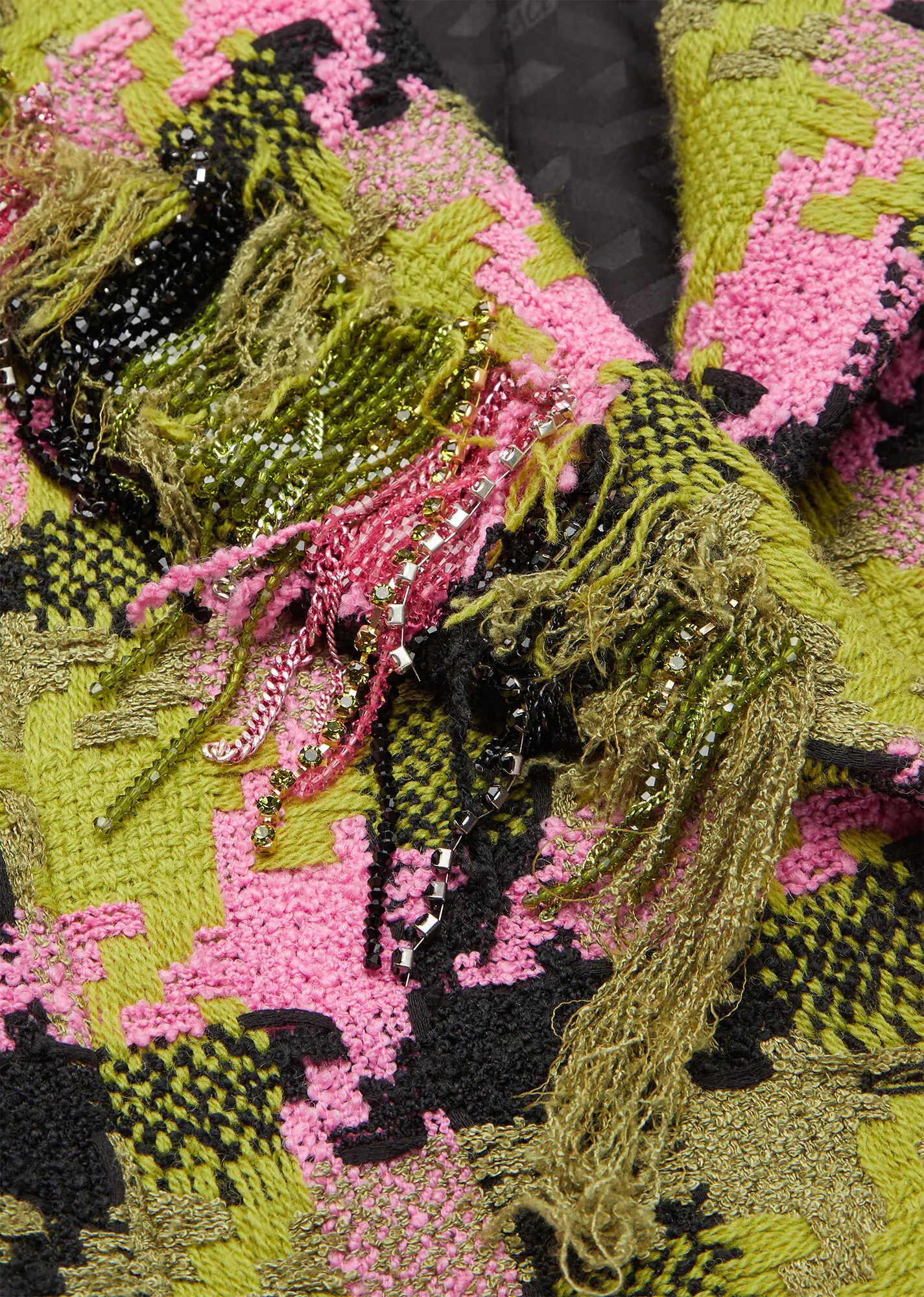 Medusa Frayed Tweed Blazer - 6