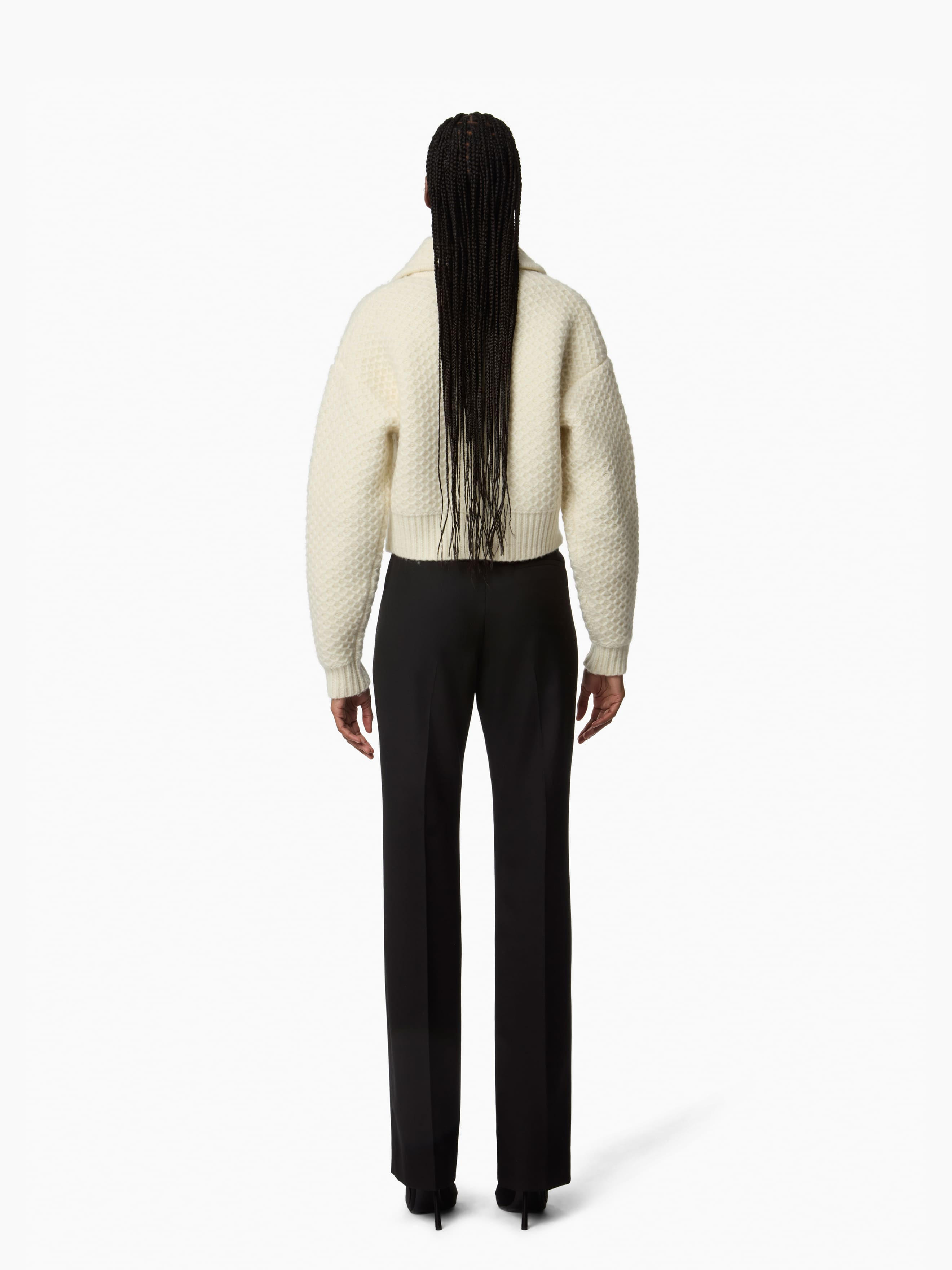 Textured Wool Cardigan - 4