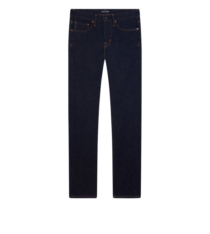 INDIGO RINSE STRETCH SLIM FIT DENIM 1