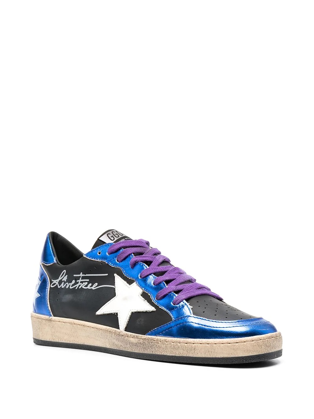 Ball-Star Live Free print sneakers - 2