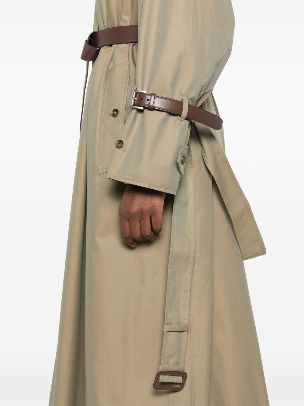 belted trench coat - 5
