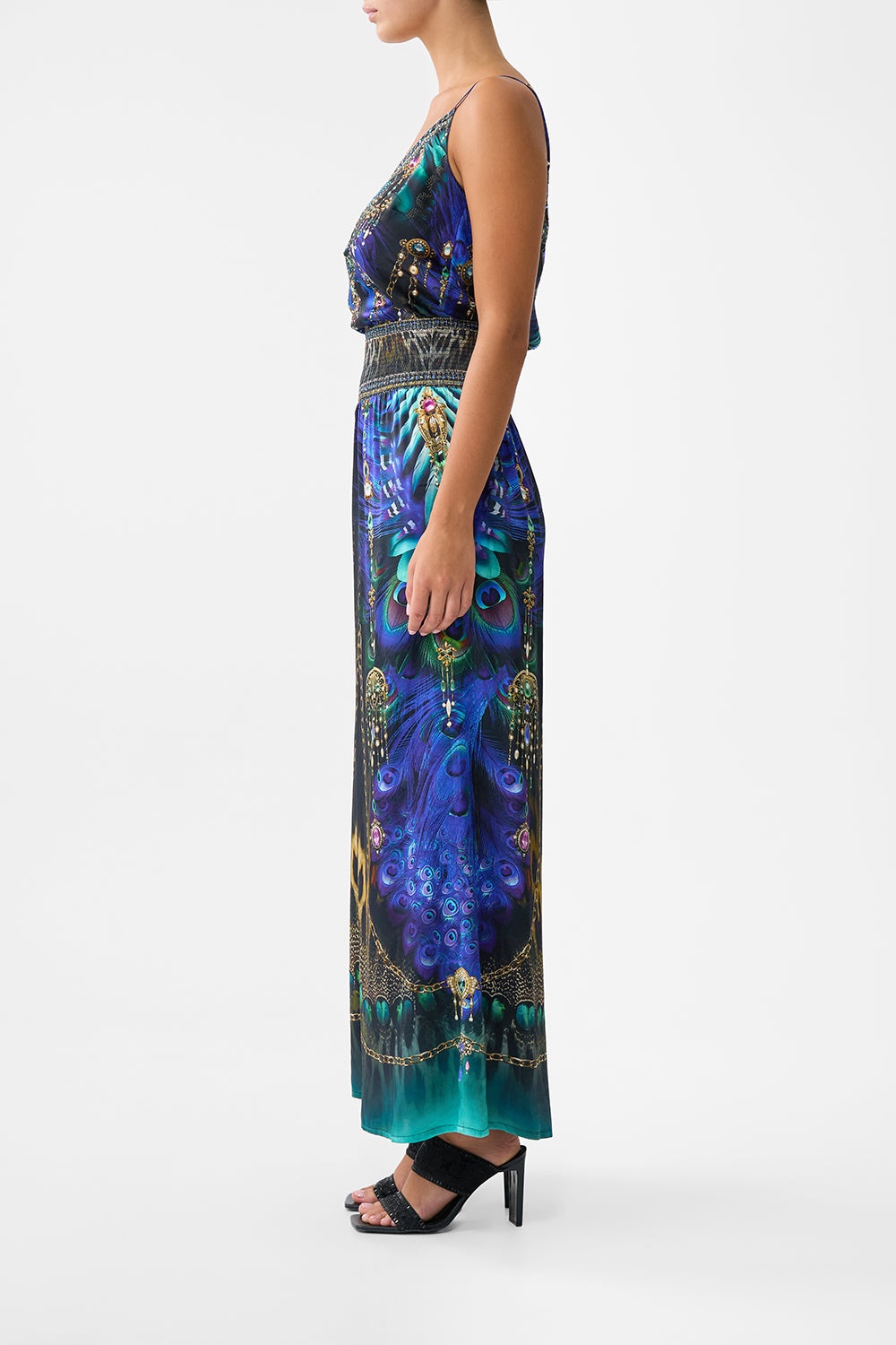 SHIRRED WAIST PANT - 4