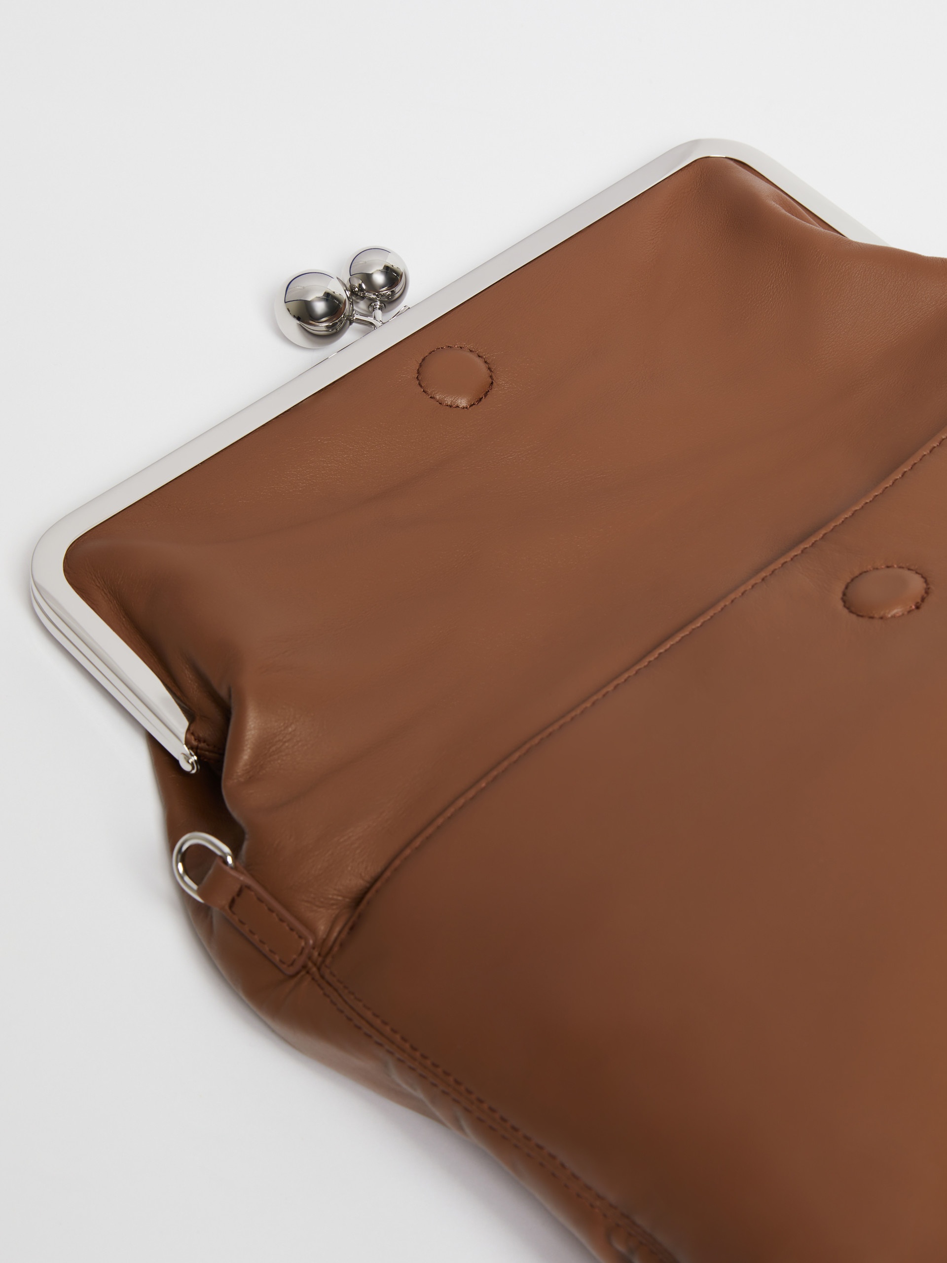 SLALOM Nappa leather clutch-style Pasticcino Bag - 5