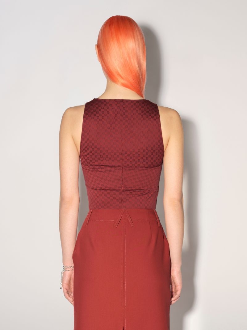MINI MONOGRAM SLEEVELESS TOP - 4
