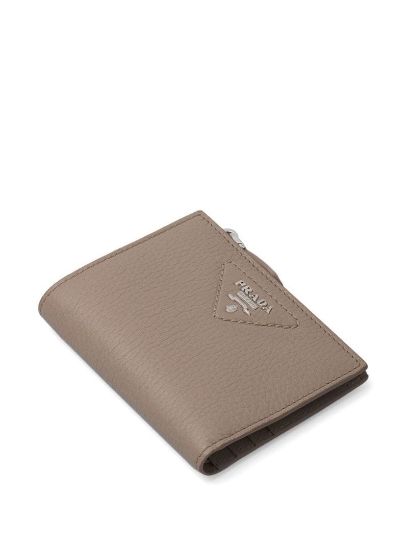 logo-engraved leather bi-fold wallet - 4