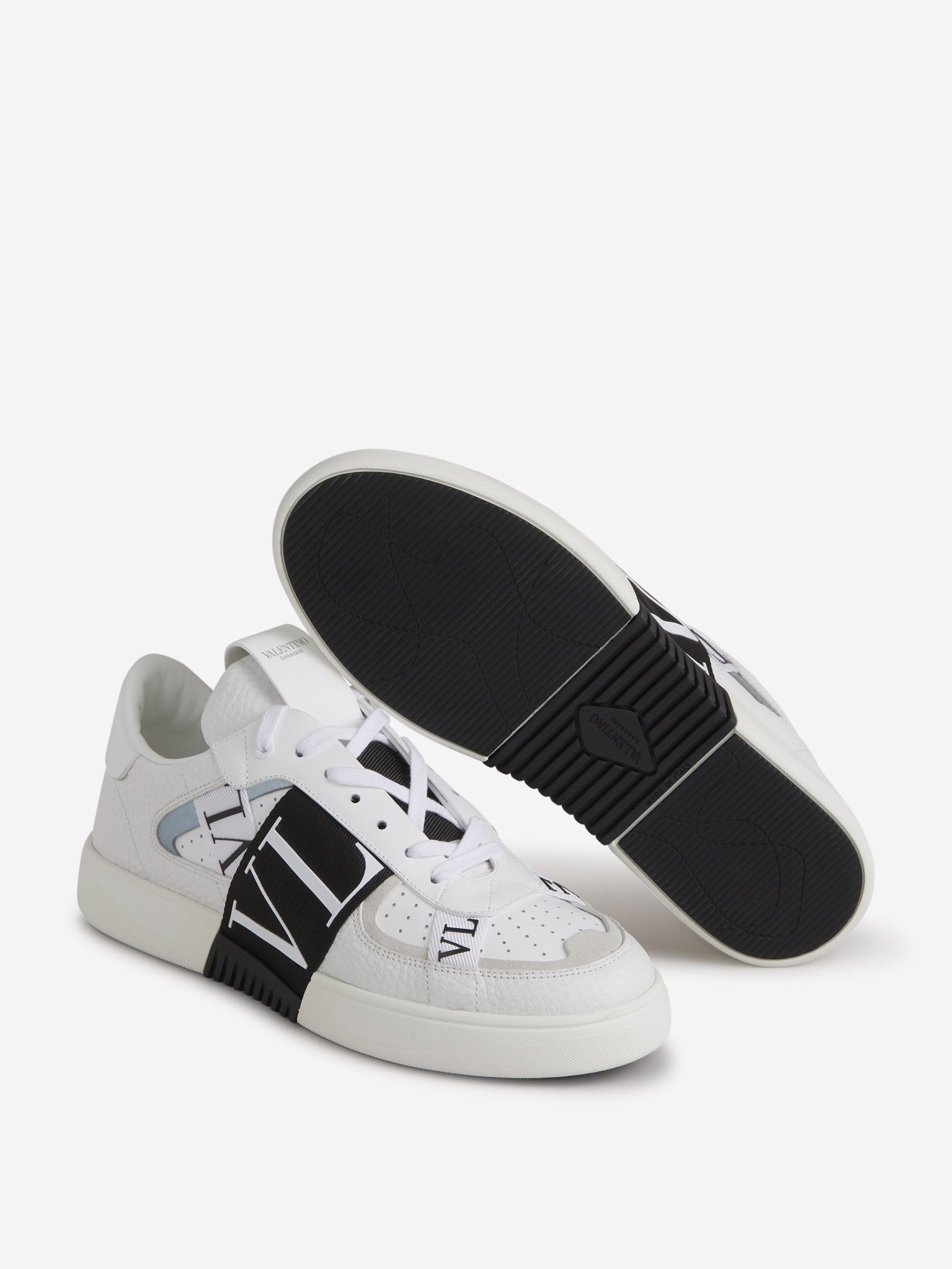 LEATHER LOGO SNEAKERS - 4