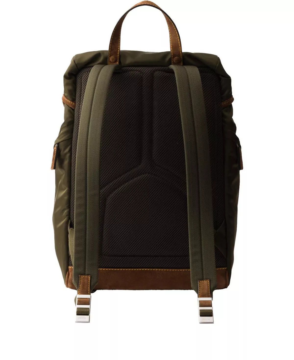 Re-Nylon and Suede Backpack - 5