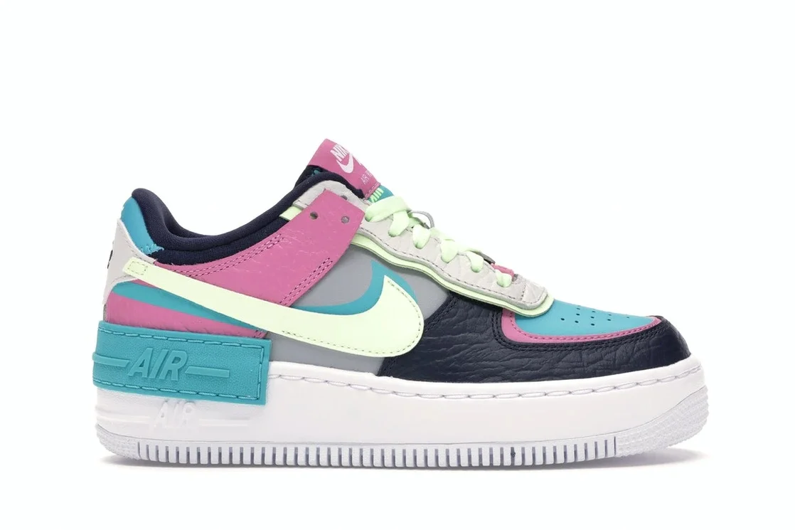 Nike Air Force 1 Shadow Barely Volt Oracle Aqua (W) - 1