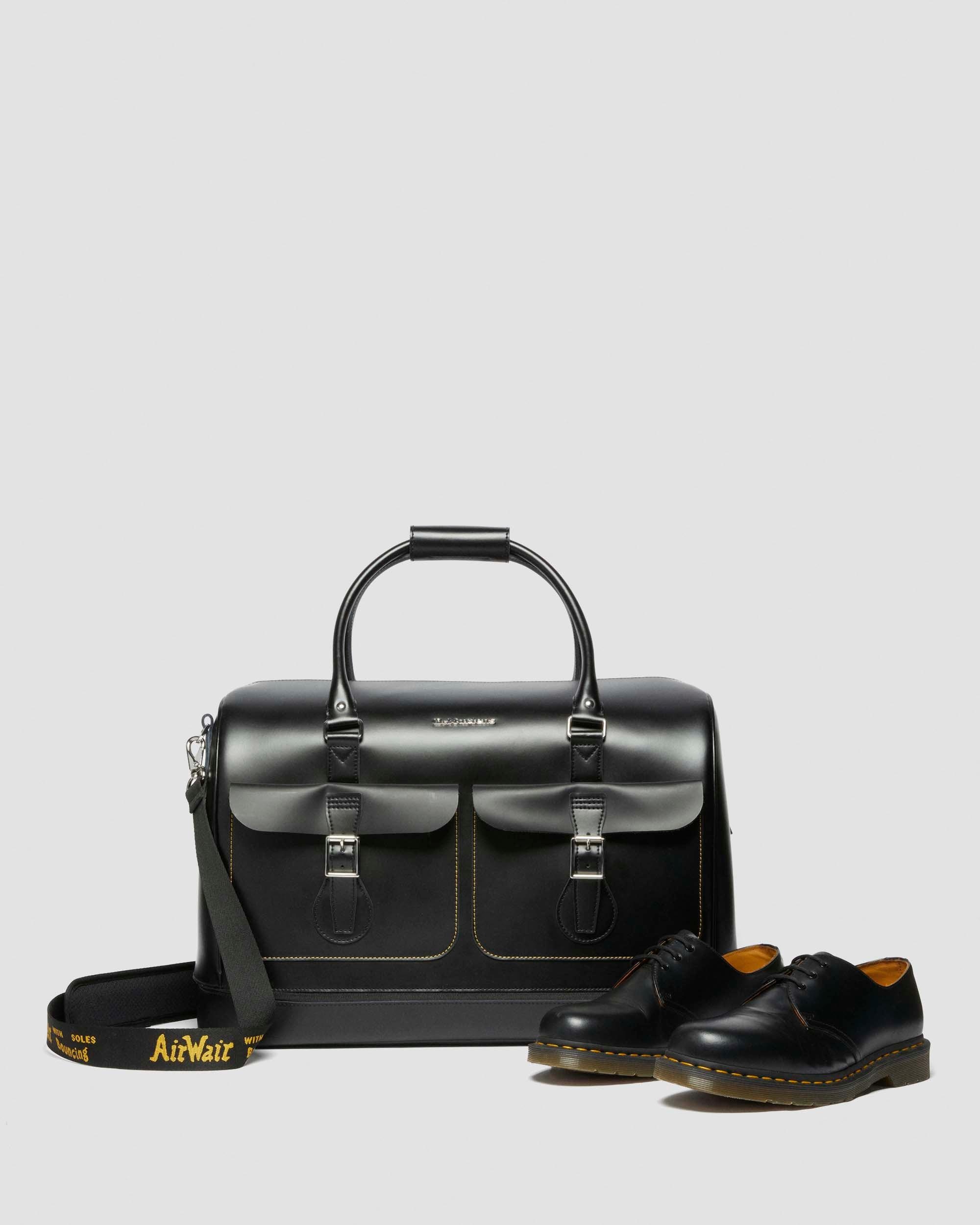 Smooth Leather Weekender Bag - 10