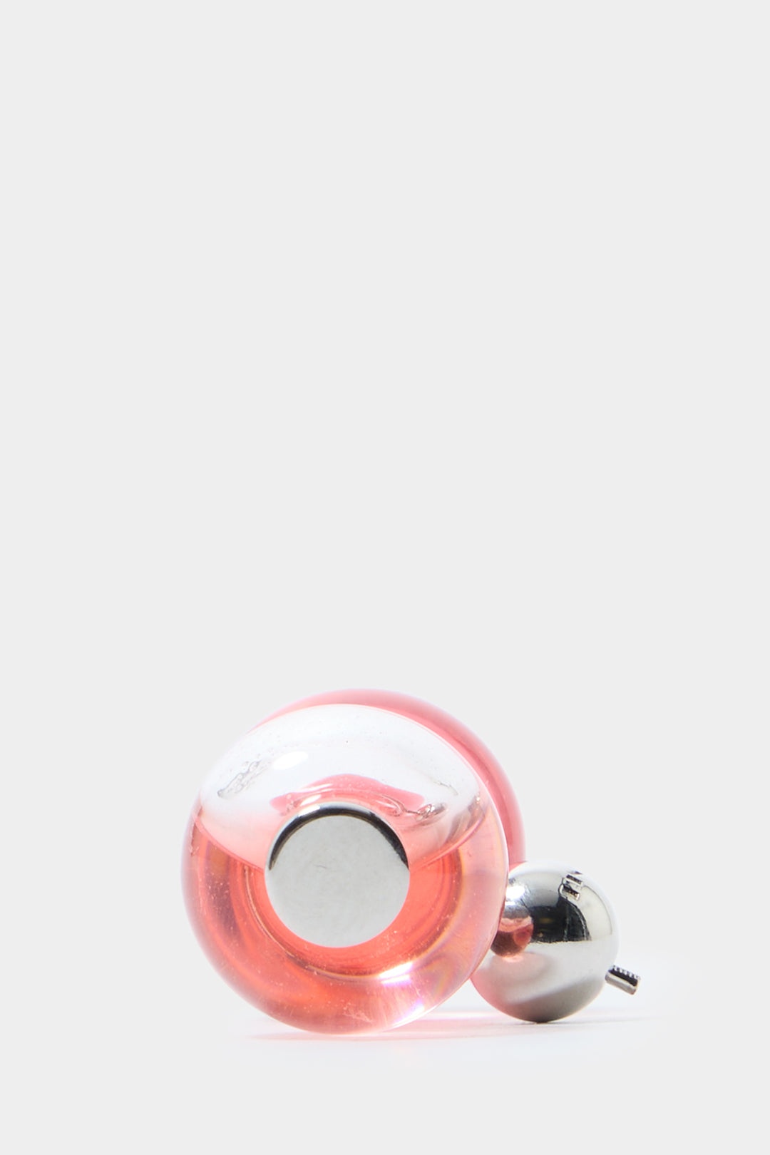 CLESSIDRA EARRINGS / palladium & pink - 5
