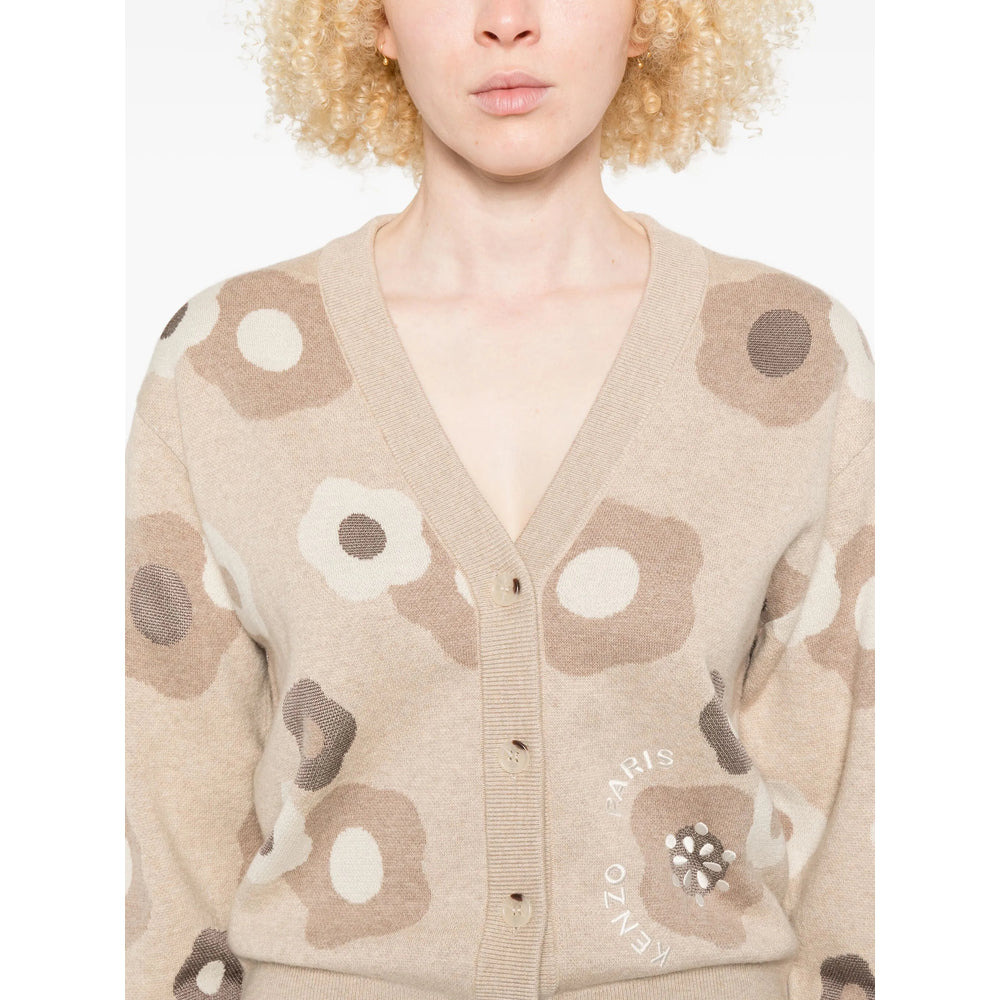 Kenzo Neutrals Knitwear - Cardigans Women - 3