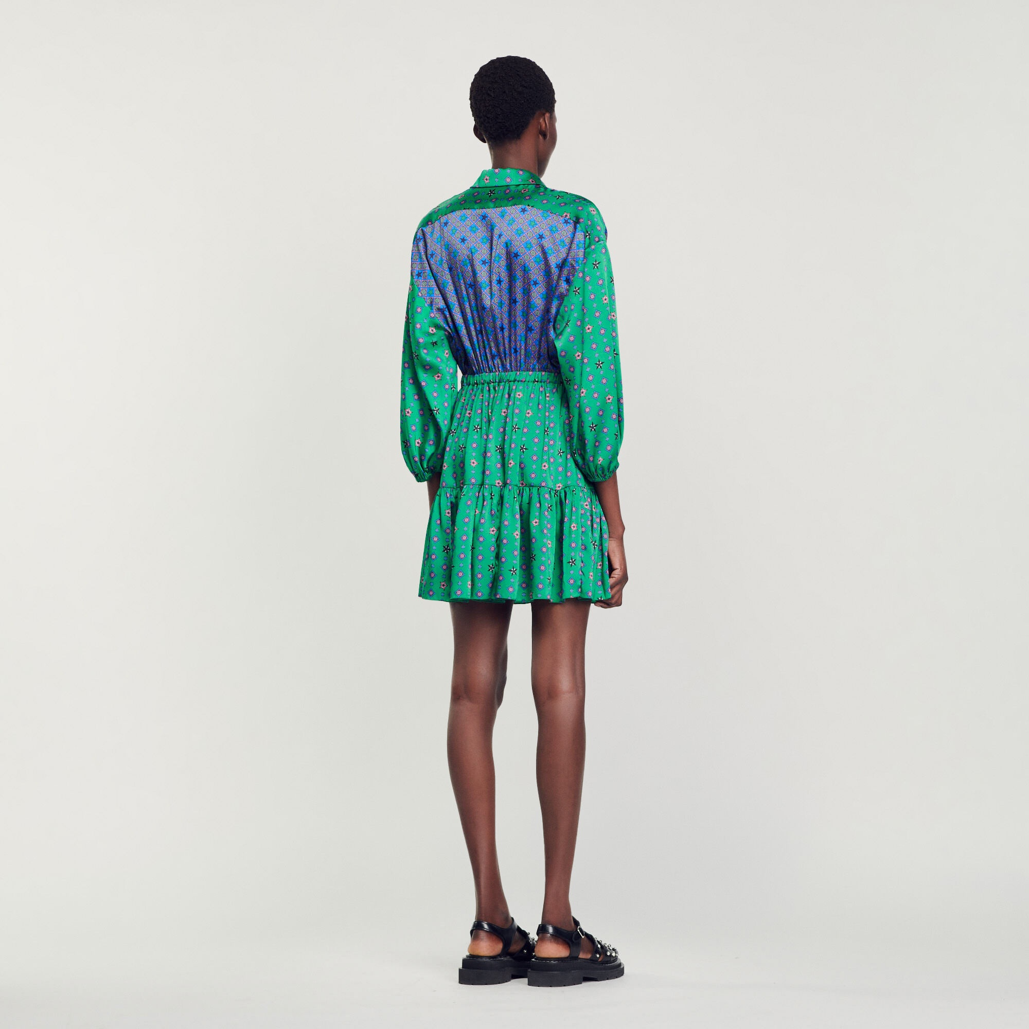PRINTED SHIRT DRESS - 6